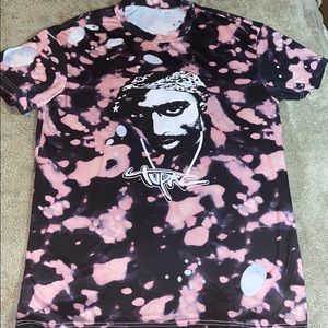 Tie dye Tupac shirt tee short sleeve
